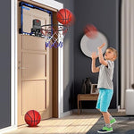 Set of three mini rubber basketballs and pump included with HopeRock hoop