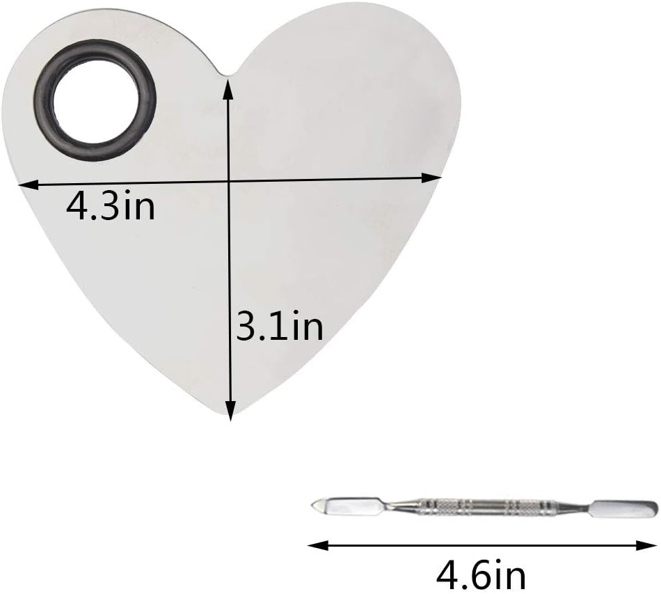 Obmwang makeup mixing palette with dual ended spatula tool