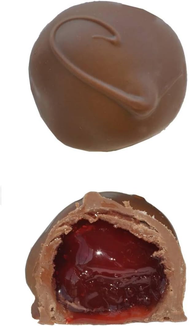 Close up of Mrs. Cavanaugh's cherry cordials in gift packaging
