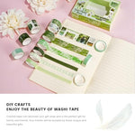 Detailed view of Japanese paper texture on washi rolls