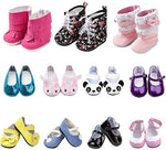Toyysb 6 pairs of fashion shoes for 18 inch American Girl dolls
