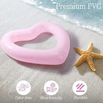 HeySplash heart swimming tube for beach and lake water activities