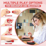 AotBlcer silicone fidget balls magnetized together in a chain shape