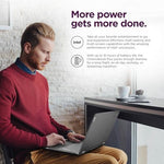 Lenovo 14 inch hybrid laptop adjusted into tablet mode for intuitive touchscreen interaction.