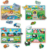 Authentic Melissa And Doug four piece educational puzzle collection for preschool boys and girls
