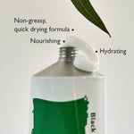 Haruharu Wonder Black Bamboo hand moisturizer texture close up