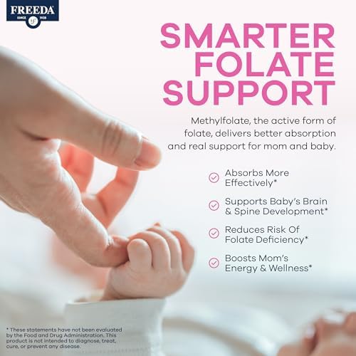 Freeda Mini Prenatal nutritional facts panel