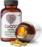 Authentic Futurebiotics CoQ10 dietary supplement container on a white studio background