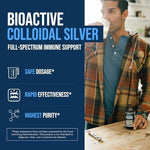 Triquetra Health Bioactive Colloidal Silver showing nutrition facts and thirty parts per million concentration label