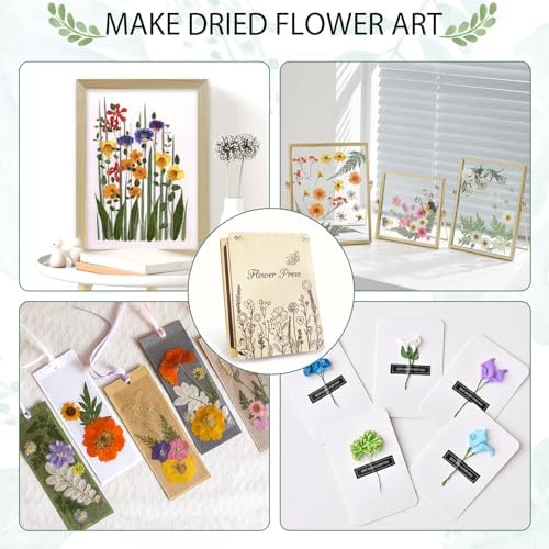 Dreamon flower press kit tools including tweezers and knife