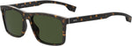 Hugo Boss men's rectangular sunglasses front view luxury eyewear