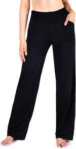 Yogipace Women's Petite/Regular/Tall Wide Leg Yoga Pants with Pockets Lightweight Drawstring Relaxed Fit Lounge Sweatpants - Image 11