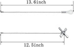 3mm diameter beaded ball chain close up view