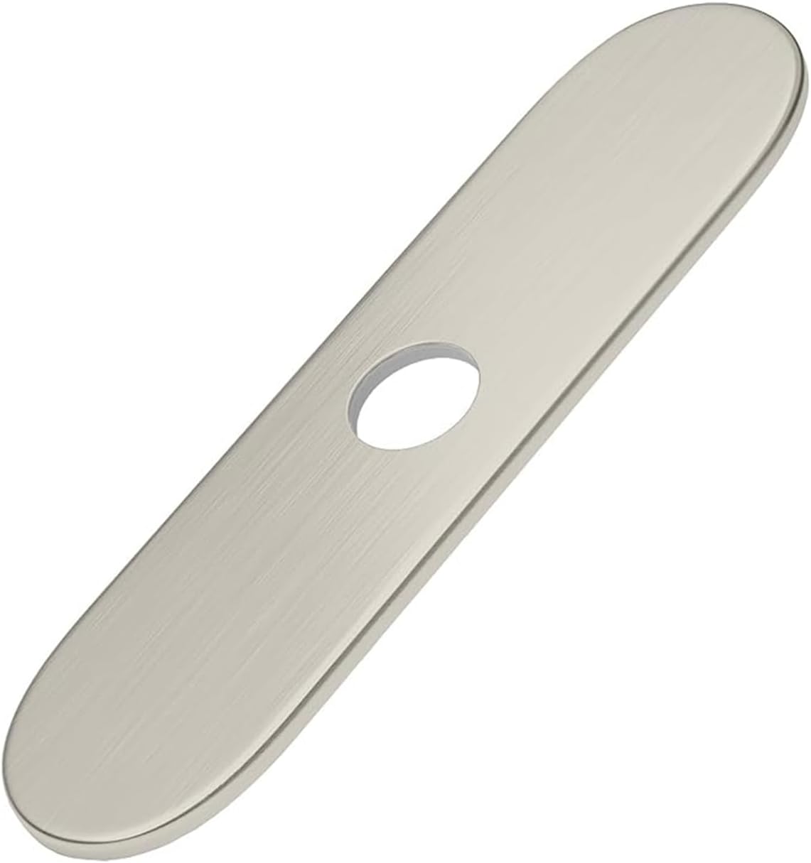 BWE brushed nickel deck plate front view