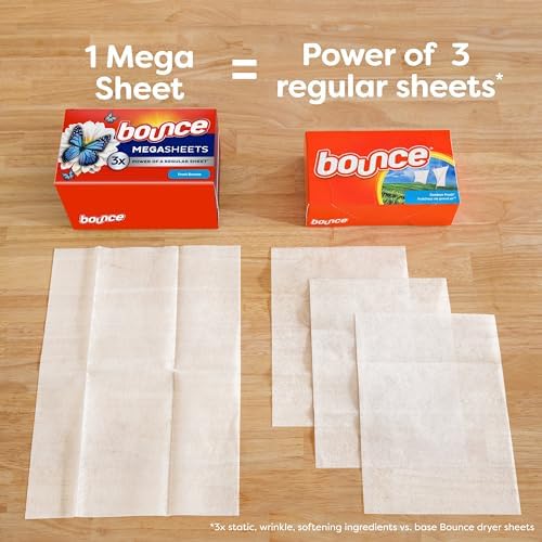 Bounce wrinkle reduction and static control mega sheets back label instructions for indian consumers