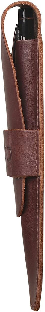 Close-up of cowhide leather texture and stitching
