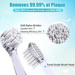Sonic baby toothbrush with smart 2-minute timer for oral care