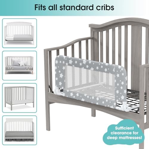 NUTIKAS crib conversion kit components laid out showing quick assembly design.