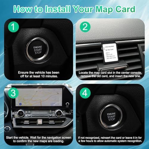 Mazda infotainment screen displaying navigation maps.
