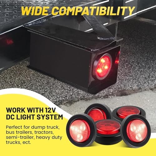 Dimension guide showing the inner and outer diameter measurements of the rubber trailer light grommet