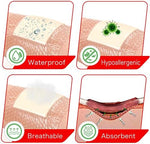 Waterproof outer layer testing demonstrating liquid resistance of the FRESINIDER silicone pad