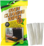 Cadie microwave and oven cleaning sheets removing grease from a kitchen stove