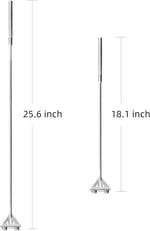 Adjustable twenty five inch modular handle extension for premium fish tank cleaner tool.