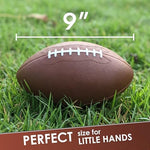 Premium durable foam American football for peewee safe outdoor play.