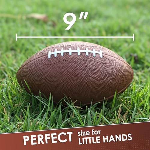 Premium durable foam American football for peewee safe outdoor play.