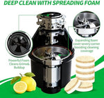 Lemon scented garbage disposal deodorizer tablets in a bowl