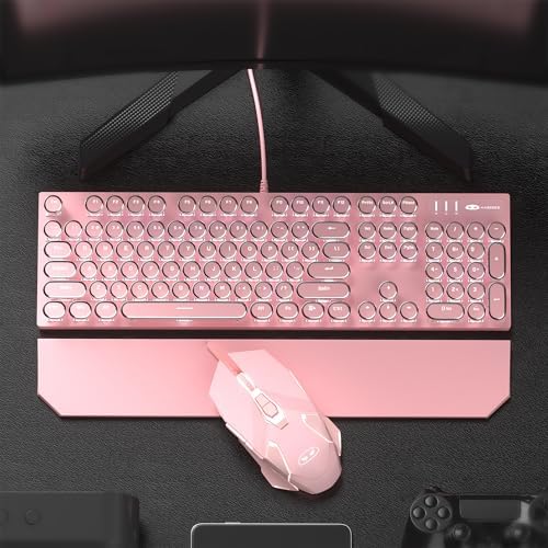 Side profile of Camiysn retro mechanical keyboard with adjustable feet