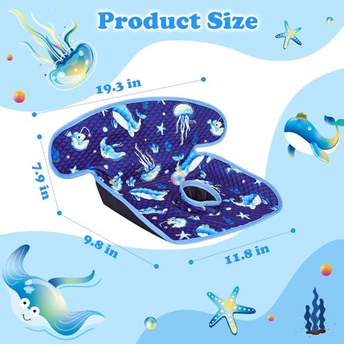 Babenest 2 piece whale blue potty pad set