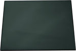 Durable gray desk mat showing non slip backing