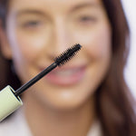 Pixi bold black mascara brush close up showing bristles