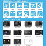 Complete Bonvvie action camera gear set packed inside its compact water resistant travel storage bag