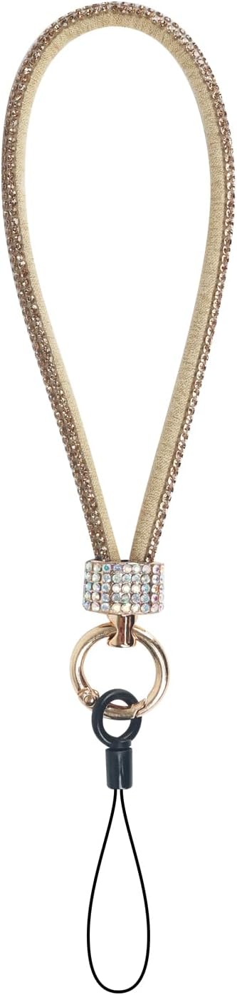 LUVI lifestyle view of glittering phone bracelet charm