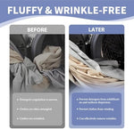 Weglok anti tangle clothes cleaning balls alongside freshly dried wrinkle free garments