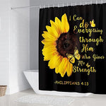 AZHM floral bathroom accessories kit including the thick waterproof polyester curtain with twelve plastic rings