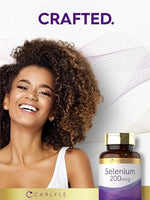 Premium USA imported Carlyle selenium dietary supplement bottle