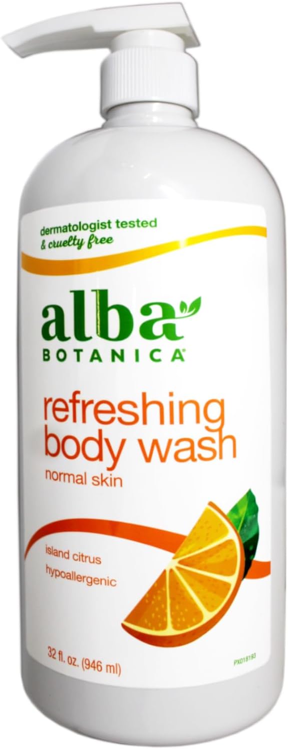 Alba Botanica Island Citrus Bath Gel front view packaging