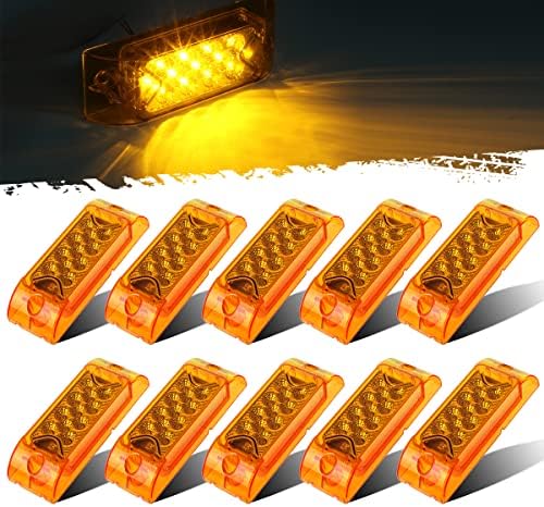 Partsam 2x6 inch truck trailer side markers showing 13 diode arrangement layout