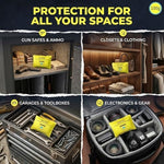 DryTote silica gel packets for protecting gun safes and electronics