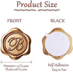 Yoption wax seal stickers showing adhesive backing