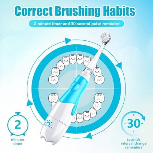Imported DADA-TECH infant electric toothbrush packaging and contents