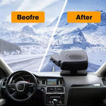 Showvigor automobile windscreen demister showing the heat and fan toggle control switch.