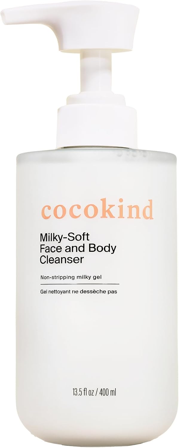Authentic USA-imported Cocokind non-stripping sensitive skin cleanser duo setup.