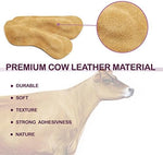 Three pairs of khaki leather shoe inserts for loose footwear fit correction.