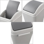 Kekow small bathroom trash can showing slim profile