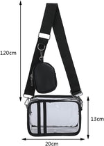 Lushandy transparent box shape purse lifestyle display