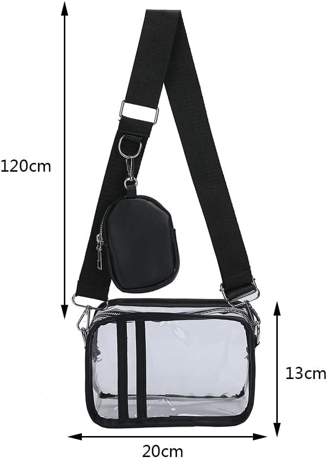Lushandy transparent box shape purse lifestyle display